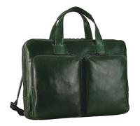 Leonhard Heyden Leder Businesstasche Laptoptasche mit Laptopfach Porto Zip Briefcase 1 Compartment Bottle Green dunkelgrün