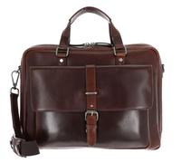 Jost Bags Businesstasche Roma 5370 Leder Laptoptasche mit Laptopfach, 2 Fächer dunkelbraun