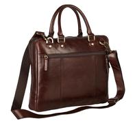 LEONHARD HEYDEN Cambridge Zipped Briefcase 1 Compartment S Red Brown