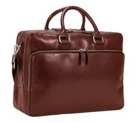 LEONHARD HEYDEN Cambridge Zipped Briefcase 3 Compartments XL Cognac