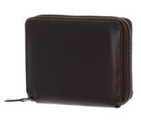 Leonhard Heyden Leder Geldbörse Roma Zip Around Wallet Brown Dunkelbraun