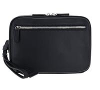 Leonhard Heyden Leder Handgelenktasche London Mens Clutch Black schwarz