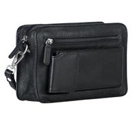 LEONHARD HEYDEN Leder Kulturbeutel Berlin Toilet Bag Black schwarz