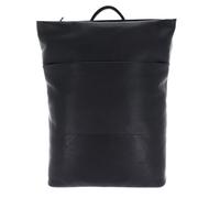 Leonhard Heyden Leder Laptoprucksack mit Laptopfach Hamburg RV-Rucksack 7080 Schwarz
