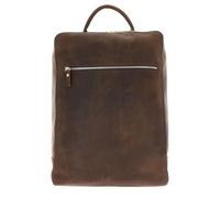 Leonhard Heyden Leder Laptoprucksack mit Laptopfach Salisbury Business Rucksack 7669 Rotbraun dunkelbraun