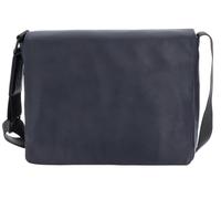 Leonhard Heyden Leder Laptoptasche mit Laptopfach Den Haag Umhängetasche 6751 Marineblau dunkelblau