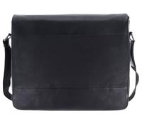 Leonhard Heyden Leder Laptoptasche mit Laptopfach Hamburg Umhängetasche 7077 Schwarz