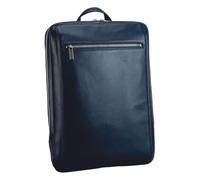 Leonhard Heyden Leder Rucksack Laptoprucksack mit Laptopfach Montreal Business Backpack Navy dunkelblau