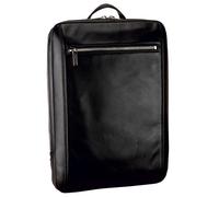 Leonhard Heyden Leder Rucksack Laptoprucksack mit Laptopfach Montreal Business Backpack Black schwarz
