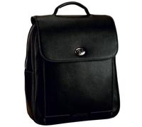 Leonhard Heyden Nizza City Rucksack Leder 34 cm grau