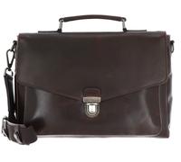 Leonhard Heyden Roma Aktentasche Leder 39 cm Laptopfach braun