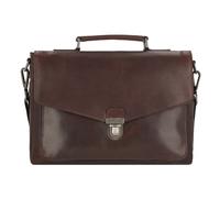 Leonhard Heyden Roma Aktentasche Leder 39 cm Laptopfach braun