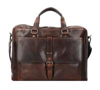 Jost Bags Businesstasche Roma 5370 Leder Laptoptasche mit Laptopfach, 2 Fächer dunkelbraun