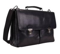 LEONHARD HEYDEN Roma Briefcase 3 Compartments Black
