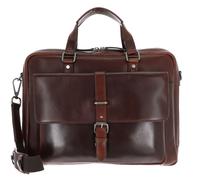 Jost Bags Businesstasche Roma 5370 Leder Laptoptasche mit Laptopfach, 2 Fächer dunkelbraun