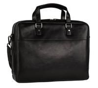 LEONHARD HEYDEN Roma Zipped Briefcase 2 Compartments Black