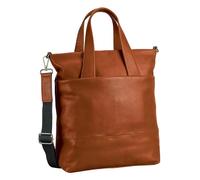 Leonhard Heyden Schultertasche Umhängetasche mit Laptopfach Hamburg Shopper Cognac braun