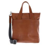 Leonhard Heyden Schultertasche Umhängetasche mit Laptopfach Hamburg Shopper Cognac braun