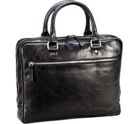 Leonhard Heyden Aktentasche Cambridge Leder 37 cm Laptopfach 1 Fach Schwarz