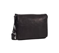 Leonhard Heyden Den Haag Messenger Leder 31 cm schwarz
