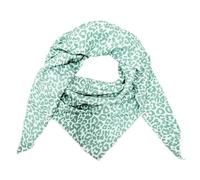 Leopard Dreieck Schal aus 100% Baumwolle Frühling Unisex Uni Fashion Stola Tuch Übergangszeit Italy Sommer Strickschal Strick Tuch Leo (Mint Mini Leo)