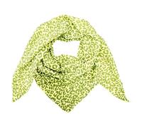 Leopard Dreieck Schal aus 100% Baumwolle Frühling Unisex Uni Fashion Stola Tuch Übergangszeit Italy Sommer Strickschal Strick Tuch Leo (Gelb Mini Leo)