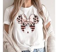 Leopard Minnie Mouse Hemd, Maus Leopard mit Band, Magic Kingdom Hemd, Minnie Leopard, Disney Schloss Hemd, Disneyworld Figuren Hemd, Disney d T-Shirt