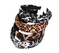 Leoparden Haarband -pack aus Stoff, Elegantes Damen Stirnband