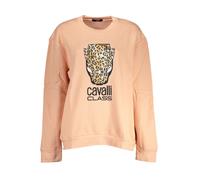 Leopardenmuster Rundhals Sweatshirt L