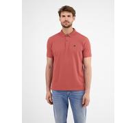 Lerros Poloshirt mit Label-Stitching in Rot, Größe M