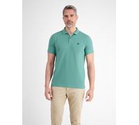 Poloshirt LERROS "LERROS Basic Poloshirt für Herren, unifarben", Herren, Gr. XXL, fjord blau, 100% Baumwolle, ohne Ausschnitt, Kurzarm, Shirts (66300641-XXL) fjord blau
