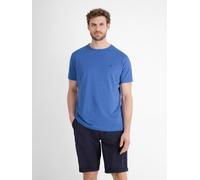 LERROS Basic T-Shirt mit Logostitch, unifarben - Cobalt Blue S