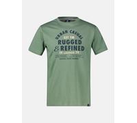 LERROS Baumwoll-T-Shirt mit lässigem Logo-Print in großen Größen - Basil Green 6XL