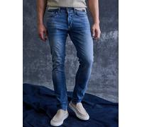 LERROS BAXTER 5-Pocket-Denim im Used-Look, RELAXED FIT - Mid Blue Used Wash W36_L34