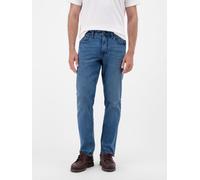 LERROS BAXTER 5-Pocket-Denim, RELAXED FIT, unifarben - Space Blue Melange W33_L30
