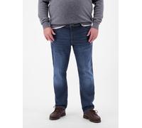 5-Pocket-Jeans LERROS "Baxter Jeans, 5-Pocket in GROSSEN GRÖSSEN", Herren, Gr. 48, Länge 32, blau (dunkelblau), 99% Baumwolle, 1% Elasthan, Jeans 5-Pocket-Jeans (89980145-48) dunkelblau