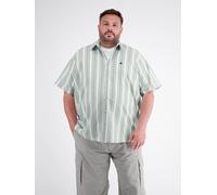 LERROS Bequemes Kurzarmhemd mit stylishen Streifen, große Größen - Bay Green 5XL