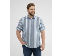LERROS Bequemes Kurzarmhemd mit stylishen Streifen, große Größen - True Blue 4XL