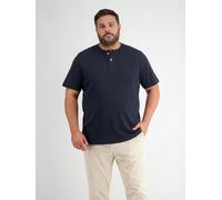 LERROS Bequemes T-Shirt mit Knopfleiste - Große Größen - Classic Navy 6XL