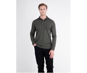 LERROS Bestseller: Langarm-Polo mit Brusttasche - Black XL