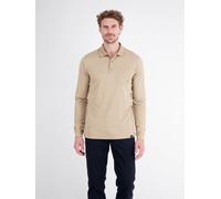 LERROS Bestseller: Langarm-Polo mit Brusttasche - Gravel Beige XXXL