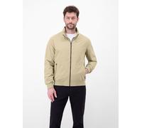 Blouson LERROS, Herren, Gr. XXL, kitt, Web, Obermaterial: 100% Polyester, unifarben, bequem hüftbedeckend, Rundhals, Flachstrickbündchen, Jacken Blouson, mit Stehkragen und Reißverschluss (78282631-XX
