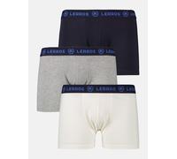 LERROS Boxershorts 3er Pack Mixed Colours - Mix Pack Offwhite/grey/blue XL