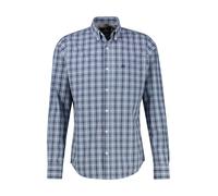 LERROS Langarmhemd Herren Regular Fit Baumwolle blau, L