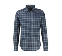 Karohemd LERROS "Sportliches Karohemd aus reiner Baumwolle mit Brusttasche", Herren, Gr. XXL, Normalgrößen, classic navy, 100% Baumwolle, Hemden Karohemd (52710851-XXL) classic navy