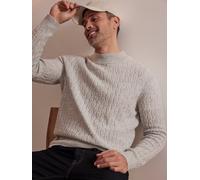 LERROS Cable-Strickpullover mit Turtleneck - Broken White Melange L