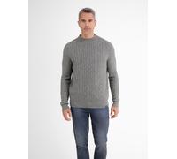 LERROS Cable-Strickpullover mit Turtleneck - Platinum Grey Melange XXXL
