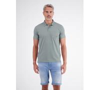 LERROS Cool & Dry Poloshirt, unifarben mit Flachstrickkragen - Storm Grey M