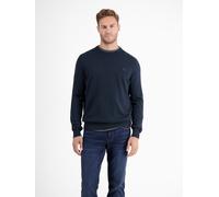 Strickpullover LERROS "LERROS Crewneck Strickpullover" Gr. M, blau (classic navy) Herren Pullover (77737062-M) classic navy