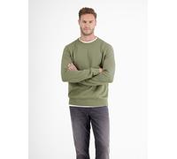 Strickpullover LERROS "LERROS Crewneck Strickpullover" Gr. M, grün (gentle reed) Herren Pullover (55495402-M) gentle reed